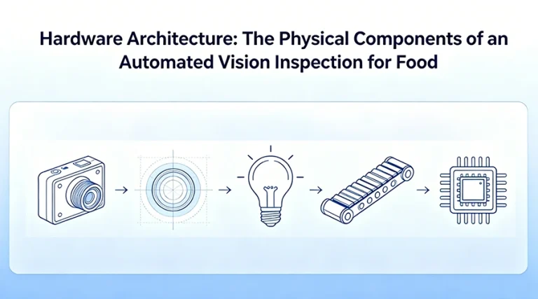 the physical components of an automated vision inspection for food