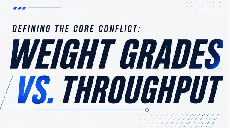 defining the core conflict weight grades vs throughput